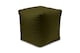 image 6 of Waterproof Cube Indoor Outdoor Bean Bag Foot Stool Pouffe | Brown