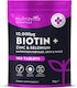 image 1 of Nutravita Biotin Hair Growth Supplement 10,000mcg with Zinc & Selenium - Maintain Normal Hair Skin & Nails with Zinc & Selenium - 180 Vegan Tablets