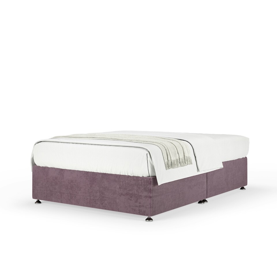image 1 of Ortho Classic Orthopaedic Mauve Naples Velvet Divan Set King Size
