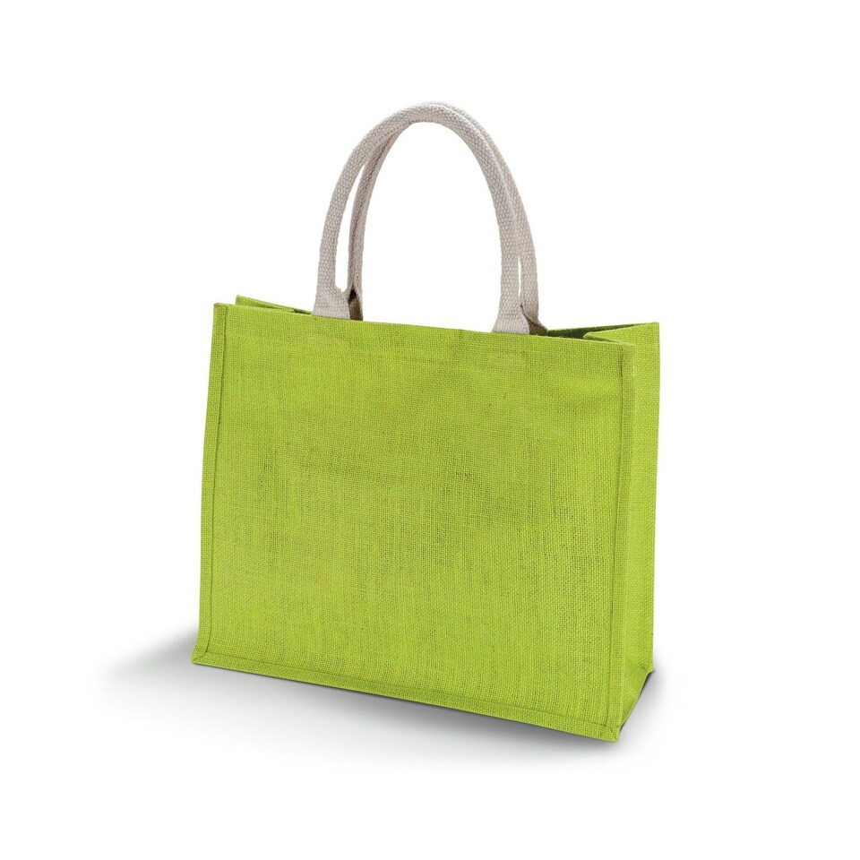 Kimood Womens/Ladies Jute Beach Bag - Lime - One Size | Green