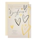 image 1 of Gold Foil Hearts Design & Heartfelt Verse Boyfriend Birthday Card