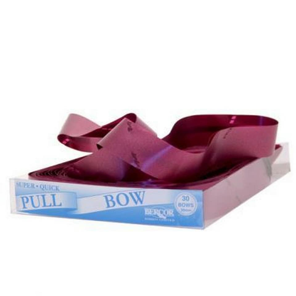 image 1 of Apac 50mm Pull Bows (Pack Of 20) - Burgundy - One Size