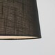 image 1 of ValueLights Modern Tapered Black Faux Linen Ceiling Pendant Table Lamp Light Shade