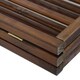 image 6 of Dark Brown Dog Safety Folding Wooden Pet Gate Portable Indoor Barrier