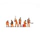 image 2 of Gaugemaster TT120 Railway Track Workers (6) Figure Set