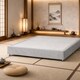 image 1 of Kyoto Low Platform Divan Bed 6FT Superking Silver Plush Velvet