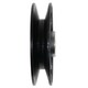 image 3 of SPARES2GO Idler Pulley V for John Deere G110 L100 L110 L118 L120 L130 Lawnmower