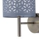 image 2 of Brea - Antique Brass Wall Light with Grey Cut Out Shade | Yellow | Grey | 1