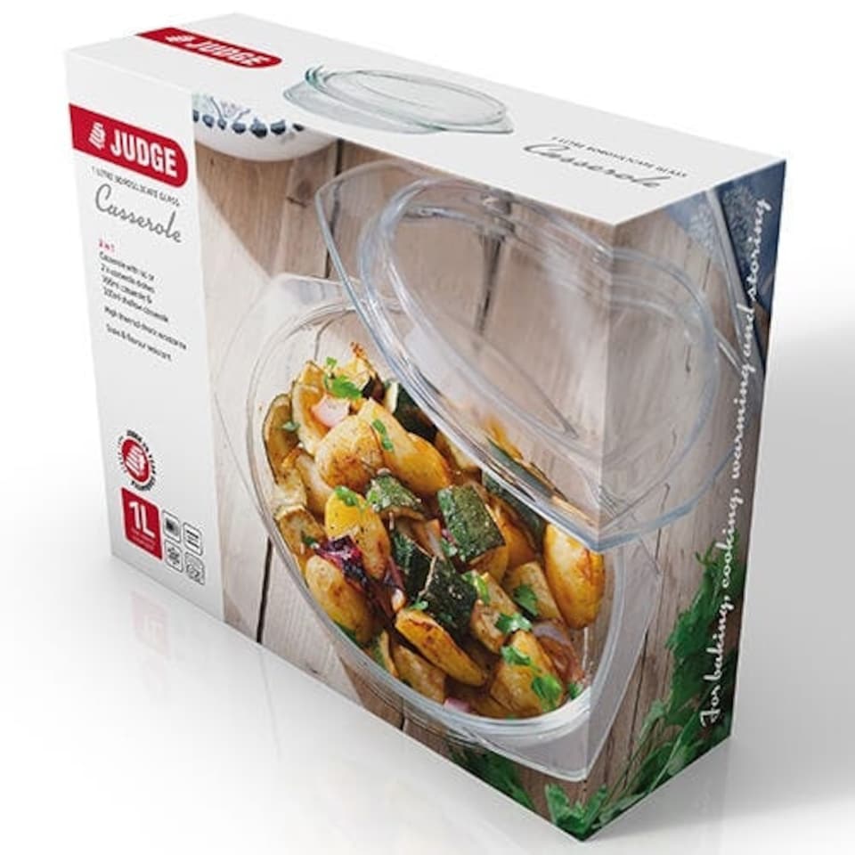 image 1 of Judge Kitchen Glass Casserole 1L