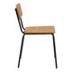 image 3 of Peru Dining Chair in Steel and Oak Set of 2