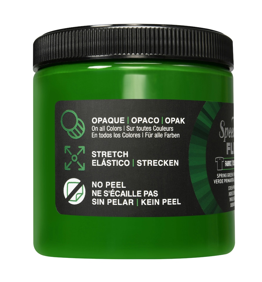 image 1 of Speedball Flex Screen Printing Fabric Ink, Spring Green, 8oz