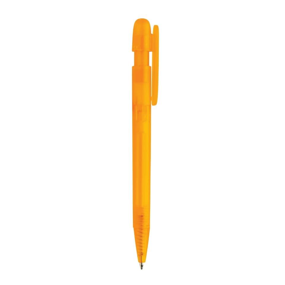 image 1 of XD Collection Devin Transparent Recycled ABS Plastic Pen - Orange - One Size