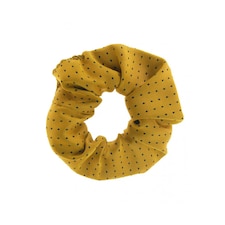 ShowQuest Pin Spot Scrunchie - Sunshine/Navy - One Size