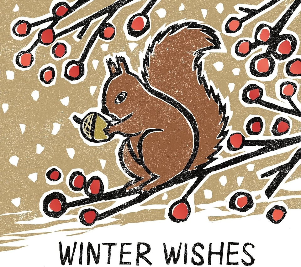 image 1 of Pack of 10 Woodland Animals Design Square Christmas Cards With Envelopes
