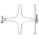 image 2 of SPARES2GO Universal Gas Hob Pan Support Moka Trivet Stand (Medium 165mm)