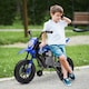 image 2 of AIYAPLAY 12V Kids Electric Motorcycle w/ Twist Grip Throttle, Music, Blue