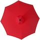 image 6 of Outsunny UPF 50+ Replacement Parasol Canopy Parasol Cover Replacement, Red