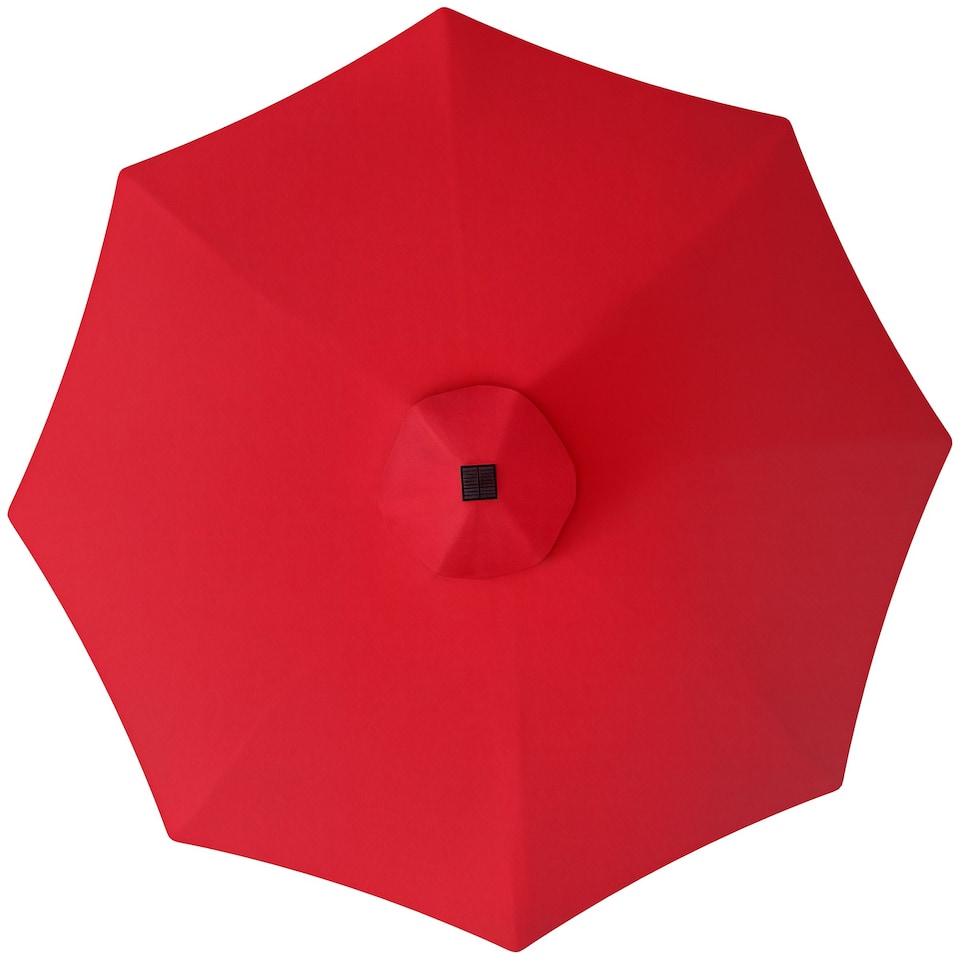 image 1 of Outsunny UPF 50+ Replacement Parasol Canopy Parasol Cover Replacement, Red