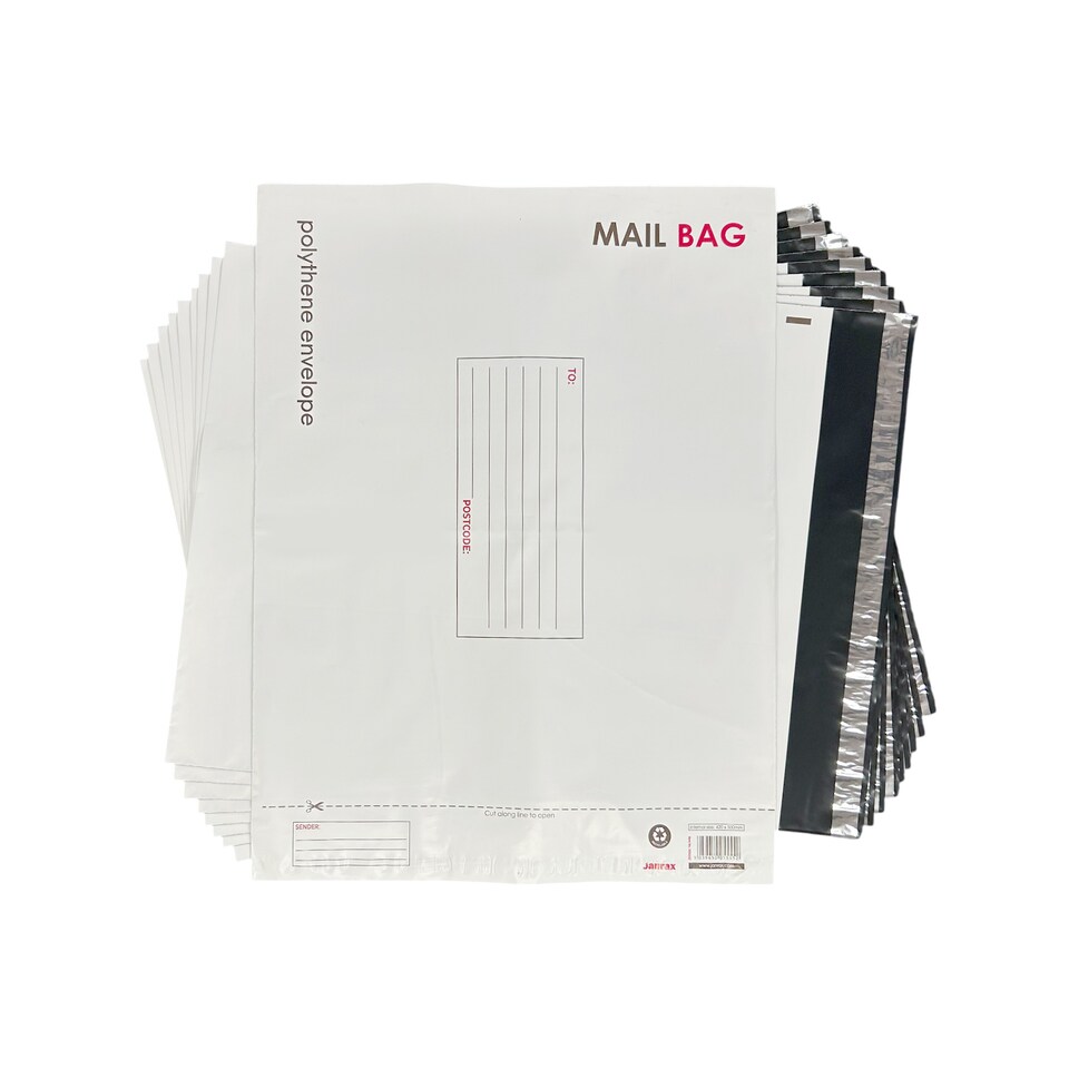 image 1 of Pack of 10 Extra Large Polythene Mailing Bags 42x50cm – Secure Peel & Seal Envelopes