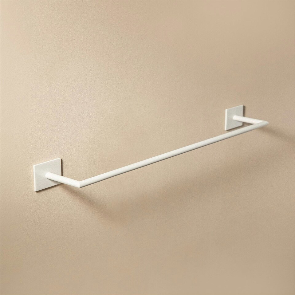 image 1 of Cosmic Wall Mounted Hand Towel Rail with Stainless Steel Chrome Finish 30 cm