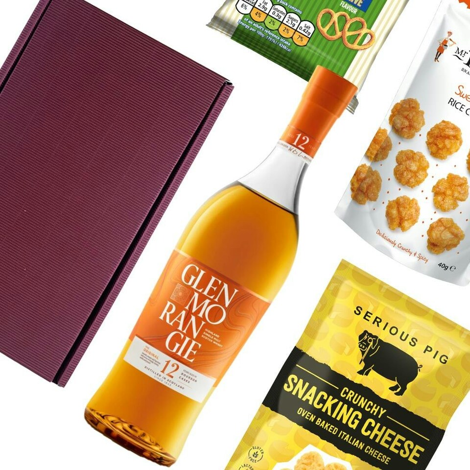 image 1 of Glenmorangie Original 12 Year Old Whisky Nibbles Hamper 70cl 40% abv