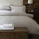 image 2 of Belledorm 540 Thread Count Satin Stripe Duvet Cover Set - Platinum - Superking