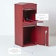 image 9 of SMART PARCEL BOX® Large Curved Top Front Access Dark Red Red