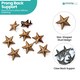 image 3 of 11mm Star Shaped Studs with Back Pin Rivets for DIY Leathercraft- 50pcs