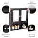 image 7 of VonHaus Shrewsbury Black Bathroom Mirror Cabinet with Storage