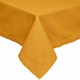 image 2 of Homescapes Mustard Yellow Tablecloth - 137 x 228 cm | Yellow | 137cm x 228cm (54" x 90")