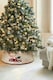 image 2 of Living and Home Burlap Merry Christmas Tree Skirt Collar - 77cm Dia x 26cm H