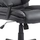 image 8 of HOMCOM Desk Chair, PU Leather Office Chair with Adjustable Height and Swivel Wheels, for Home Work Study, Black
