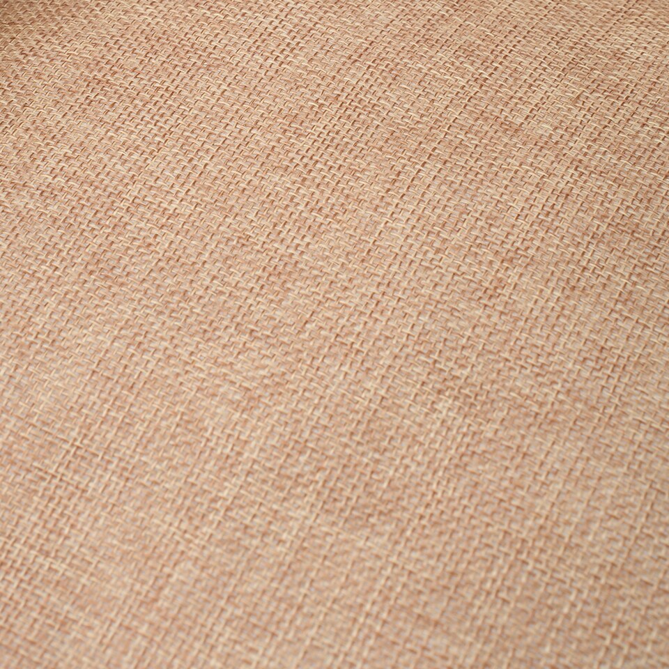 image 1 of Living and Home Linen Woven Pet Bed with Anti-Slip Bottom for Cats & Dogs | Multi | Kakhi Plaid | M