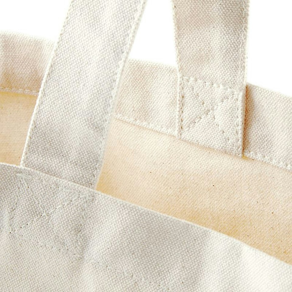 image 1 of Westford Mill Fairtrade Cotton Classic Tote Shopping Bag - Natural - One Size Cream