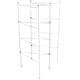 image 2 of Home Vida 4 Fold Airer Freestanding Metal Folding Clothes Drying Rack