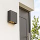 image 5 of CGC SIAN Dark Grey Rectangle Outdoor LED Wall Light | Grey | Dark Grey