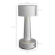 image 7 of HOMCOM LED Cordless Table Lamp with Battery Operated for Bedroom, Silver