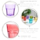 image 2 of Rink Drink 305ml Coloured Water Glasses - 6 Colours - Drinking Glasses Tumblers Stackable Glasses Dishwasher Safe Clear