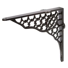 Hammer & Tongs Honeycomb Iron Shelf Bracket - D205mm - Black