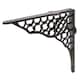 image 1 of Hammer & Tongs Honeycomb Iron Shelf Bracket - D205mm - Black