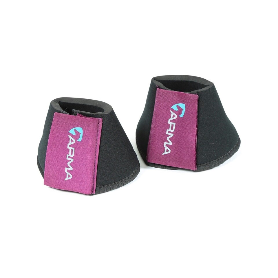 ARMA Neoprene Horse Overreach Boots - Plum/Black - Full
