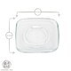 image 3 of LAV Cozy Glass Espresso Saucers - 12.5cm - Pack of 6 Clear