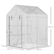 image 3 of Outsunny Greenhouse for Outdoor, Portable Gardening Plant Grow House w Shelf