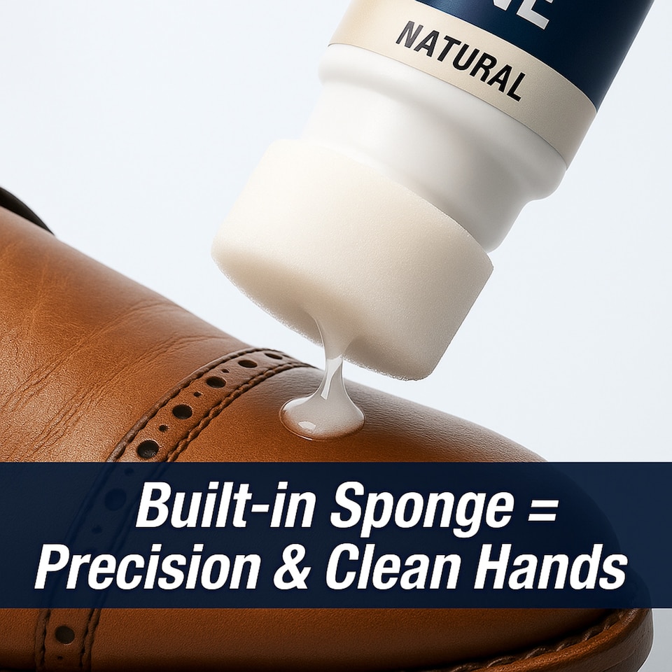 image 1 of Shine & Protect Shoe Polish - 75ml Liquid Shoe Polish - Neutral
