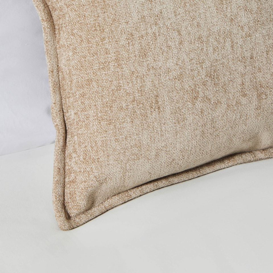 image 1 of BHS Oxford Chenille Cushion | Cream | Natural | One Size | 1