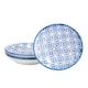 image 1 of Nicola Spring Hand-Printed Sauce Dishes - 10cm - Navy - Pack of 3 | Blue | Blue