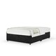 image 1 of Black Naples Velvet No Drawer Divan Base King Size