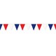 image 1 of Unique Party Plain Banner - Red/White/Blue - One Size Red