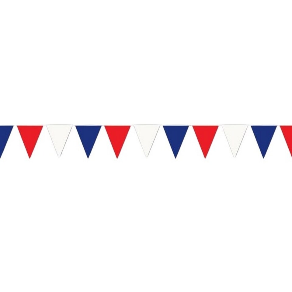 image 1 of Unique Party Plain Banner - Red/White/Blue - One Size Red