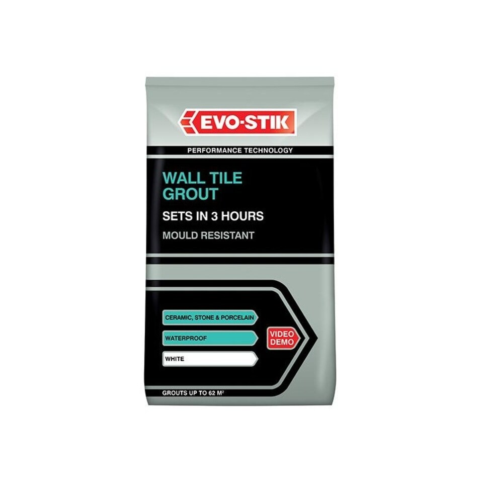 Evo-stik Mould Resistant Wall Tile Grout - Multi Colour - 1.5kg